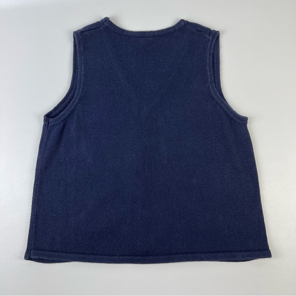 Vintage Fall Autumn Sleeveless Cardigan Sweater 90s Basic Editions Womens 2XL - Picture 10 of 14